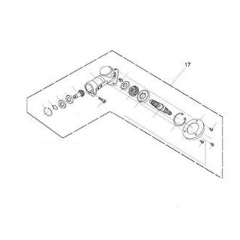 Cap reductor RURIS PS311fr-2-1, pentru motocositoarea Ruris 311FR