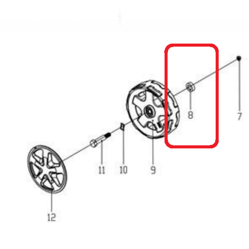 Saiba RURIS PSRX18-27, pentru masina de tuns iarba Ruris RX18