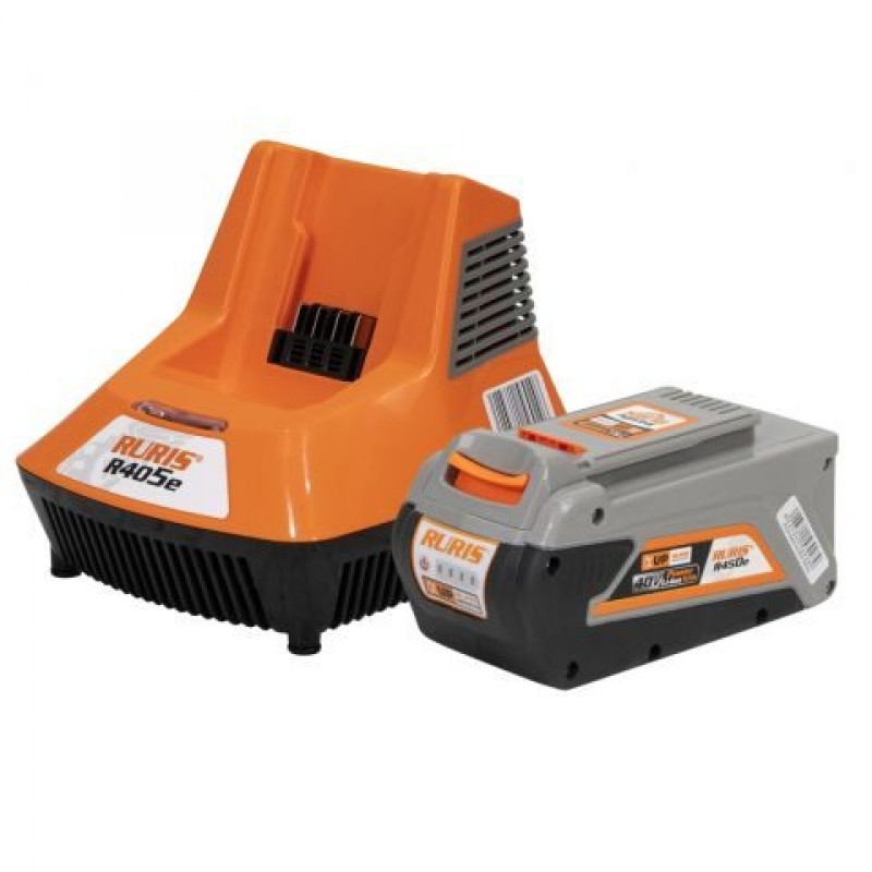Kit acumulator si incarcator RURIS RE 4545, Li-Ion, 40V, 5 Ah, curent iesire incarcator 5.1 A