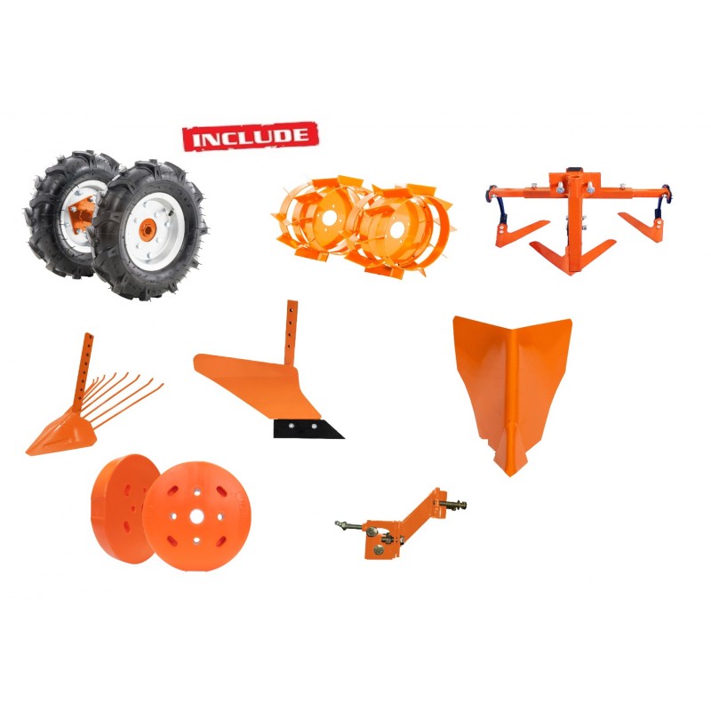 Motocultor RURIS 731ACC1, 8.5 CP, 208 cc  roti cauciuc 5.00-8