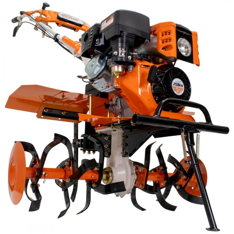 Motosapatoare RURIS 751ks start 751ksst2022, motor benzina, 270 CC, 9.5 CP, roti cauciuc 5.00-10, rarita, coarne ajustabile