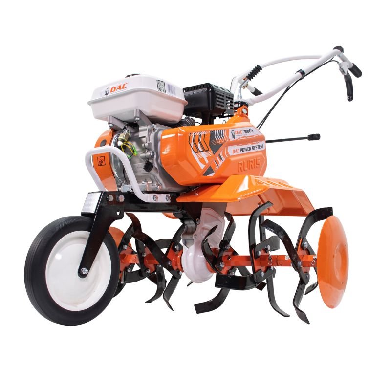 Motosapa RURIS DAC 7000ACC2, 7CP, roti cauciuc 4.00-8, roti metalice 350 fara manicot, plug, adaptor plug