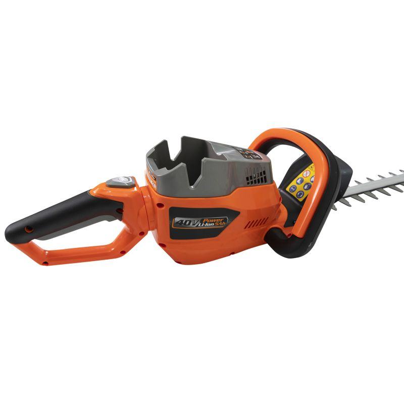 Foarfeca electrica pe acumulator pentru gard viu RURIS RF 5345e, 200 Wh, lungime lama 610 mm, maner rotativ, fara acumulator, fara incarcator