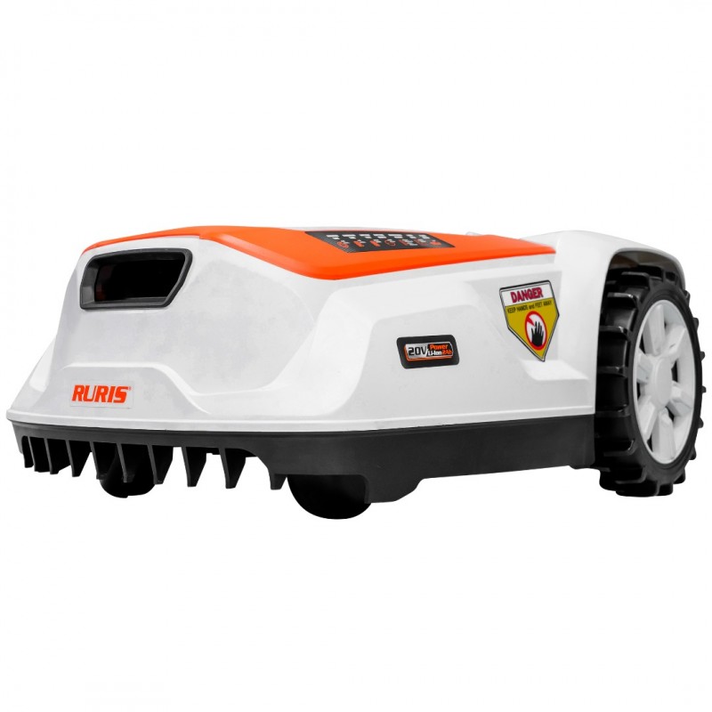 Robot de tuns gazon RURIS RXR800, acumulator Li-Ion, 20V, 5Ah, panta 20 grade