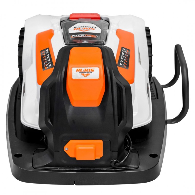 Robot de tuns gazon RURIS RXR800, acumulator Li-Ion, 20V, 5Ah, panta 20 grade