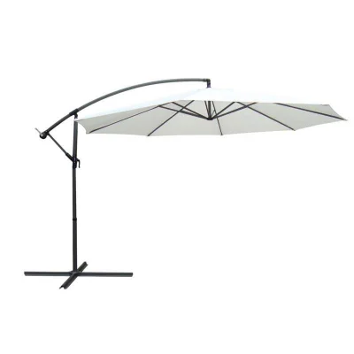 Umbrela pentru gradina HECHT SUNNY, cadru din aluminiu, diametru 300 cm, baza 100 x 100 cm