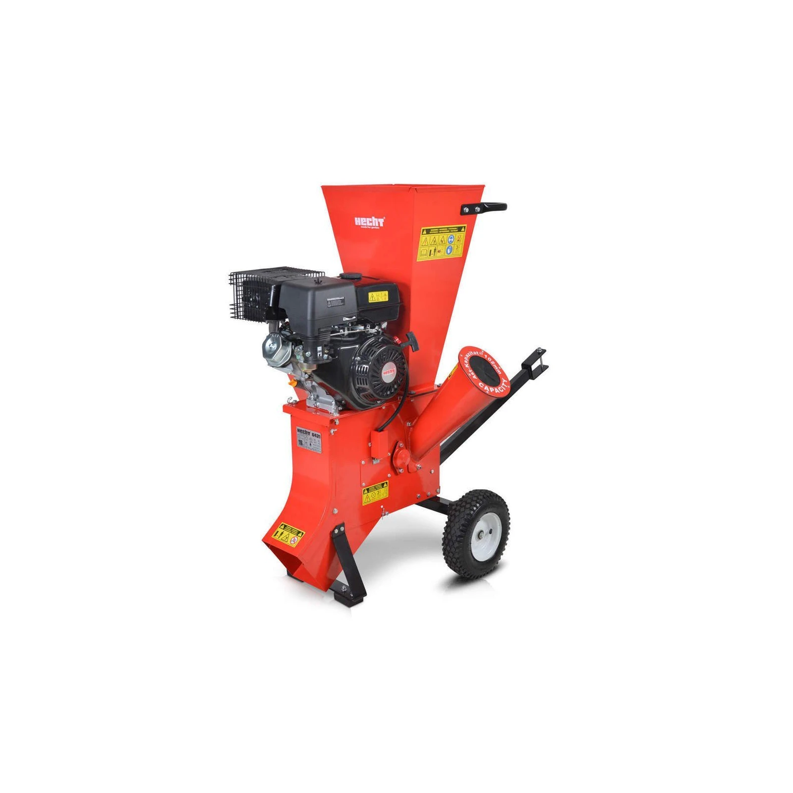 Tocator pentru crengi HECHT 6421, benzina 13 CP, 389 cmc, diametru lemn 8 cm, sistem automat de tragere a crengilor