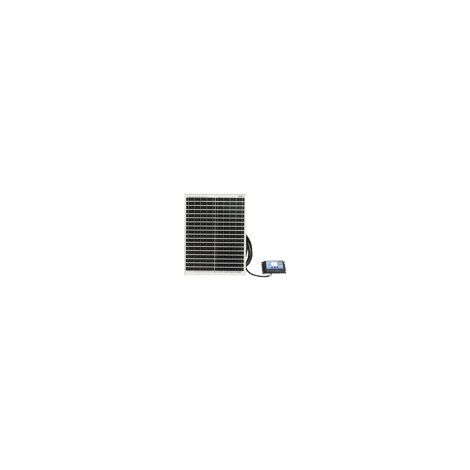 Panou solar 20W 460x350x40mm monocristalin cu regulator de incarcare 10A 12/24V, cablu 1900 mm Breckner Germany