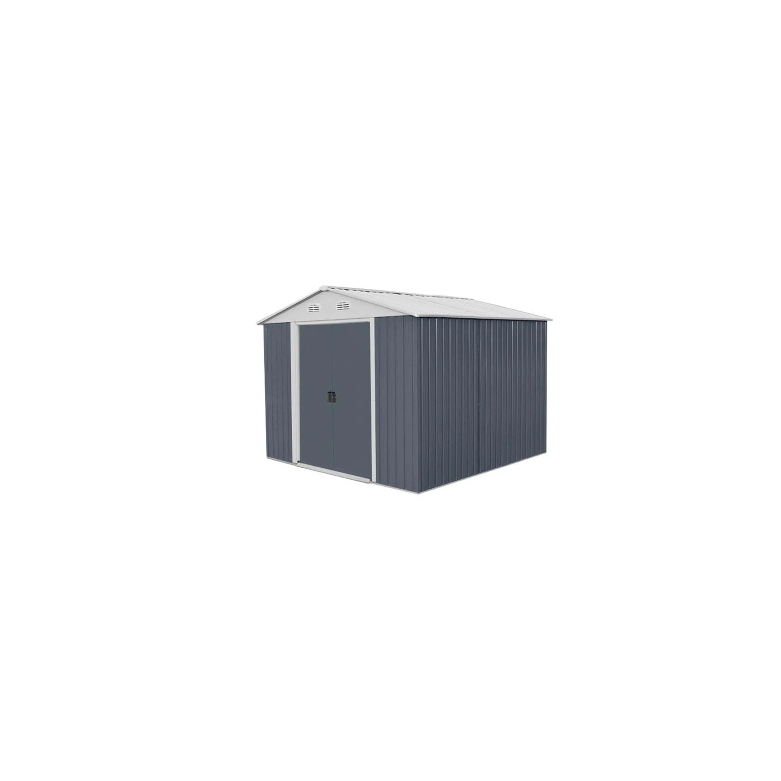Magazie pentru lemne si unelte Hecht 12 x 10 plus cadru si pereti metalici dimensiuni 367 x 301 x 214 cml*l*h