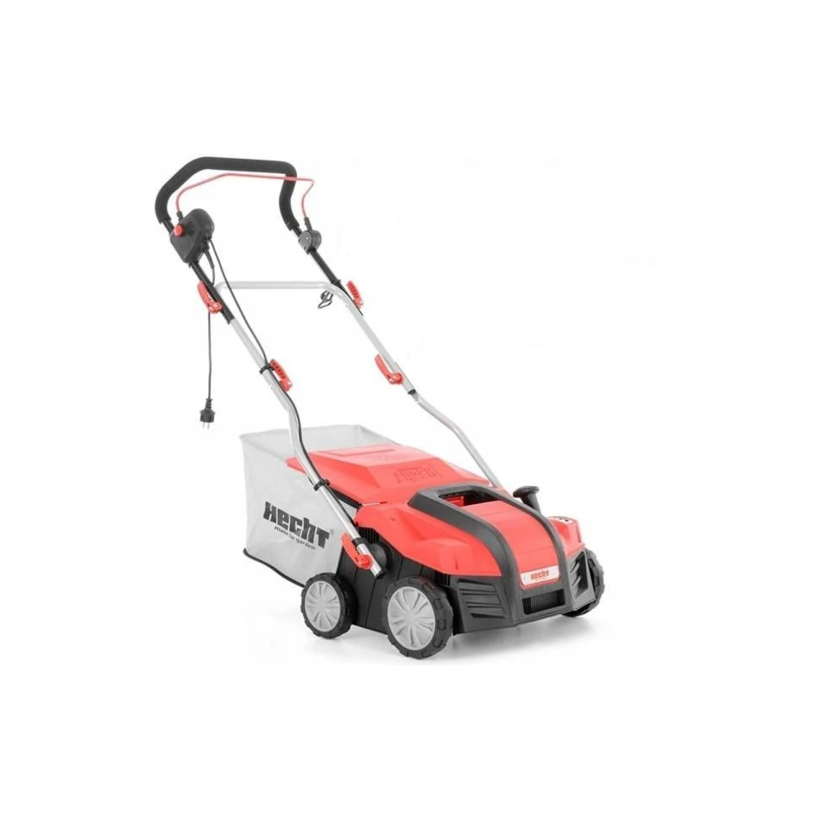 Scarificator si aerator electric HECHT 1848 2 in 1, putere motor 1800 W, sac colectare 55 litri, latime de lucru 40 cm