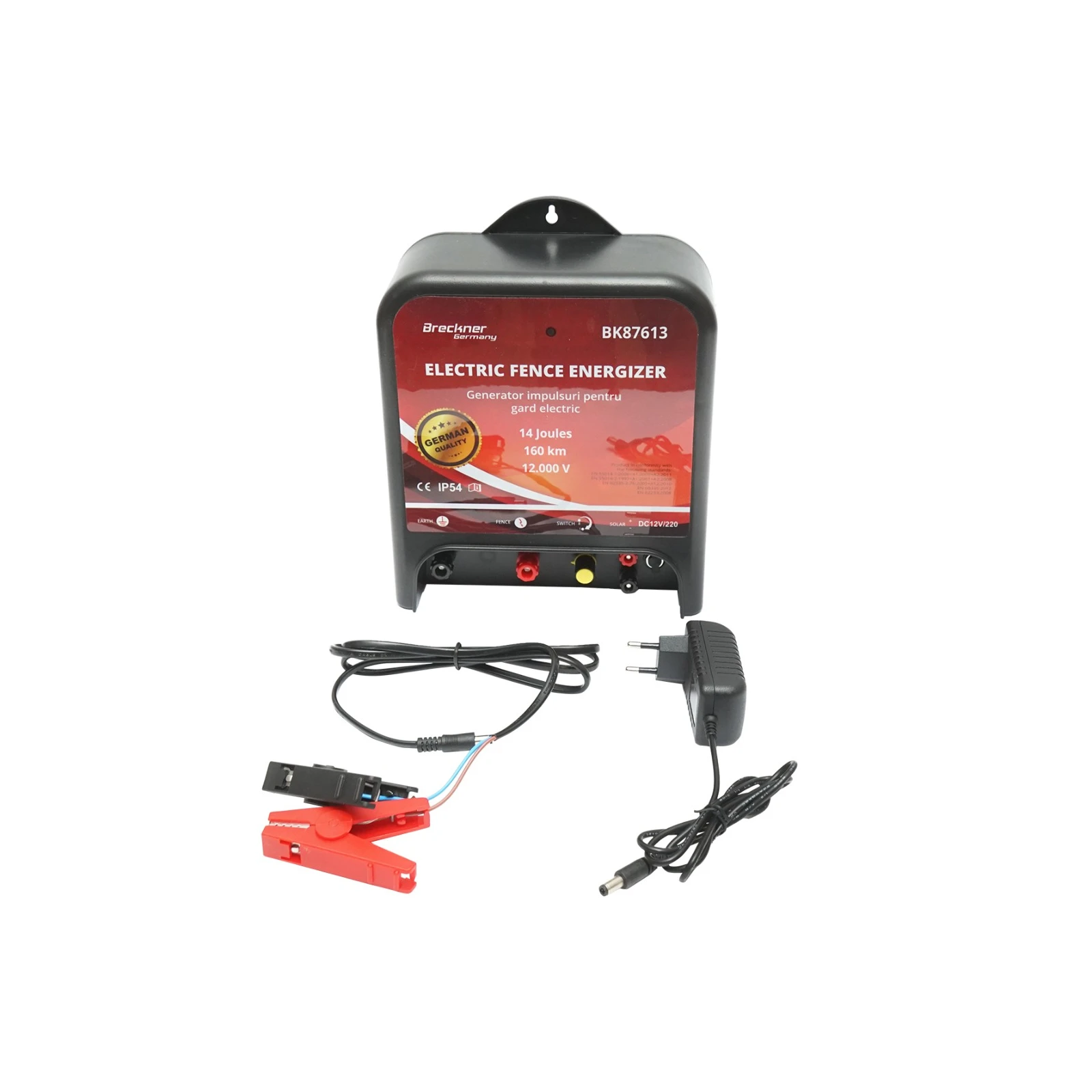 Aparat generator impulsuri 12/220V, 14 Joule pentru gard electric Breckner Germany