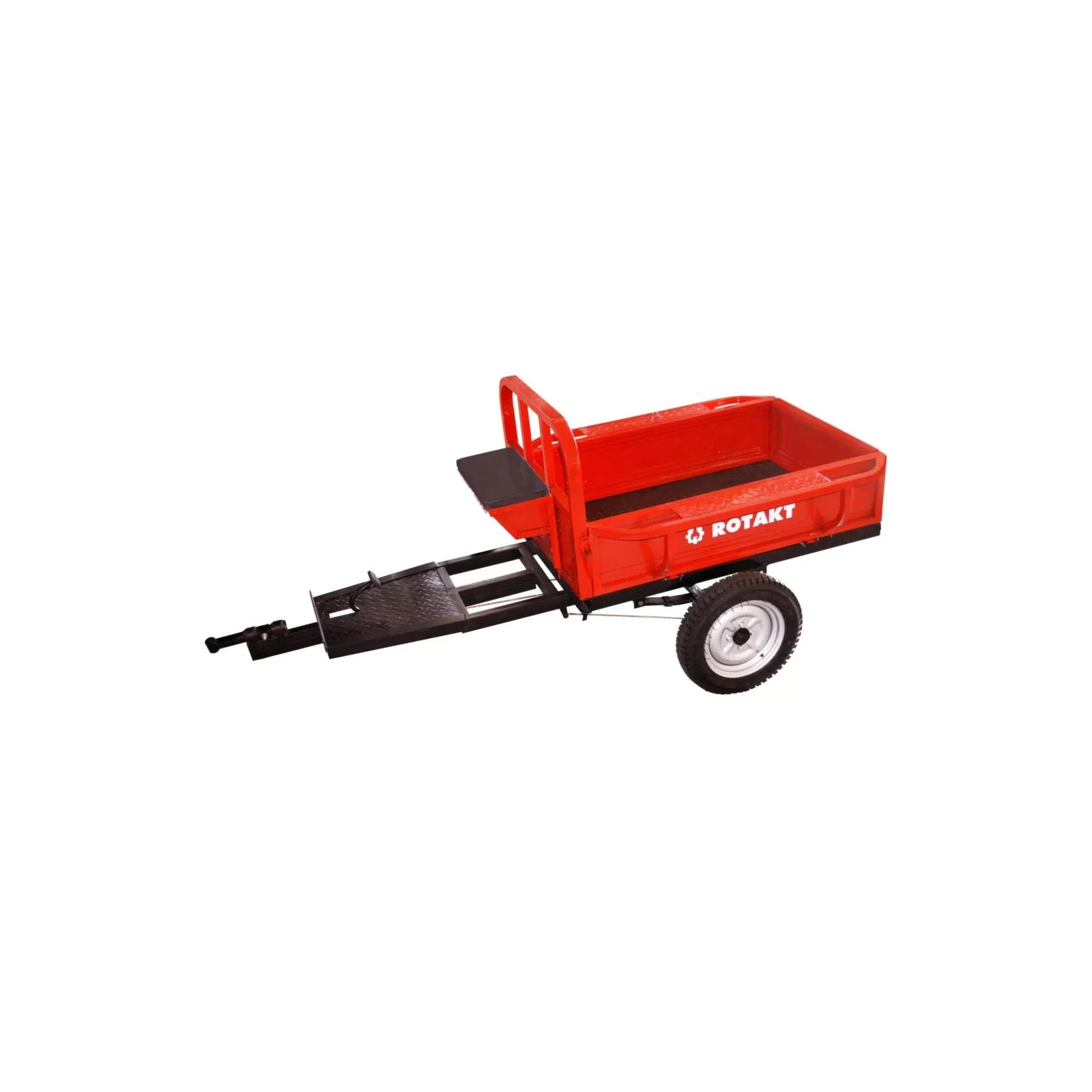 Remorca motocultor Rotakt REM400-1, capacitate 400 kg, basculabila