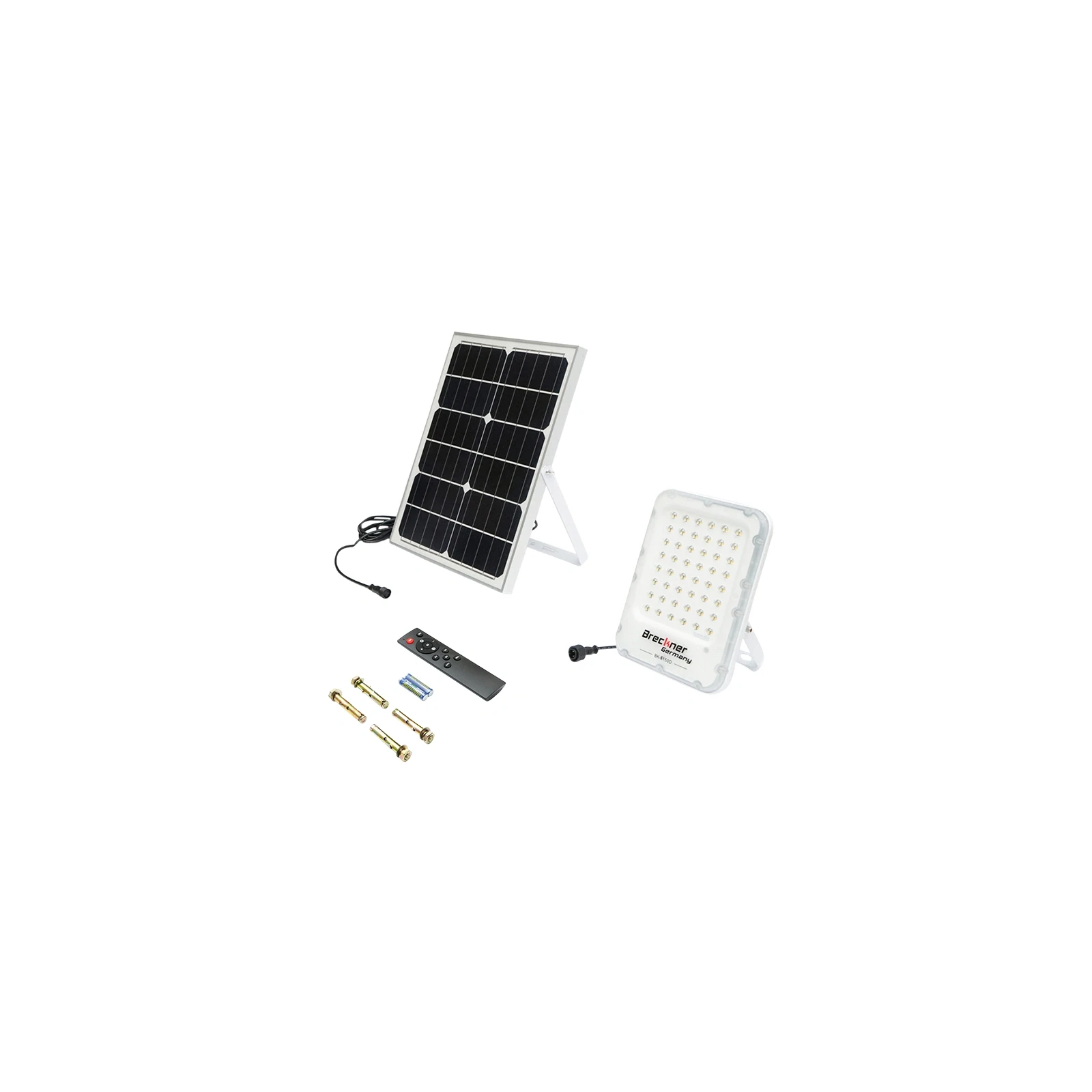 Lampa LED cu panou solar monocristalin senzor de miscare si telecomanda 25W Breckner Germany