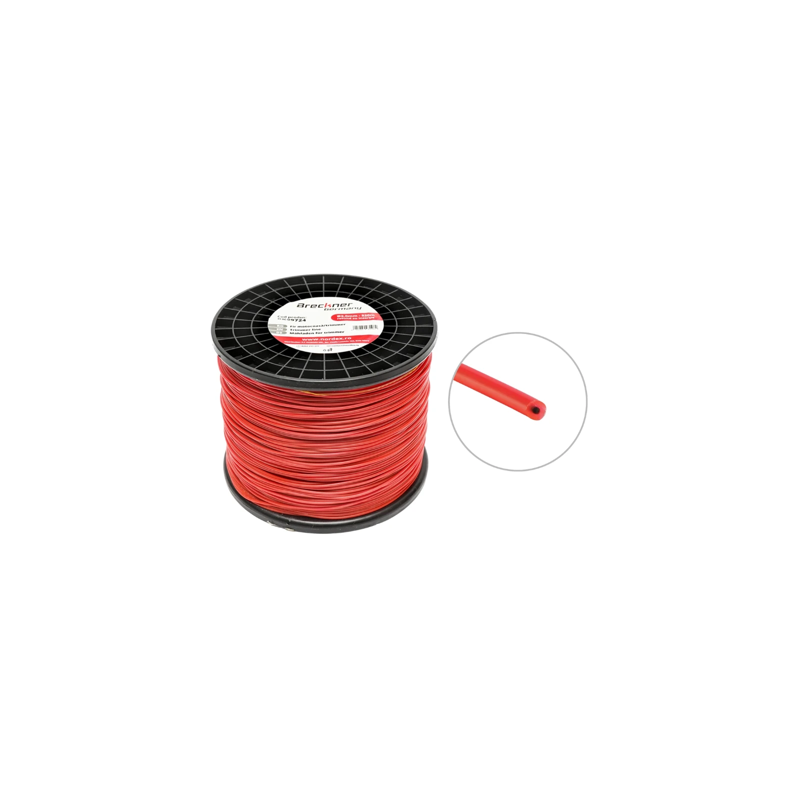 Fir rotund pentru motocoasa, 2.0 mm x 520 m Breckner Germany
