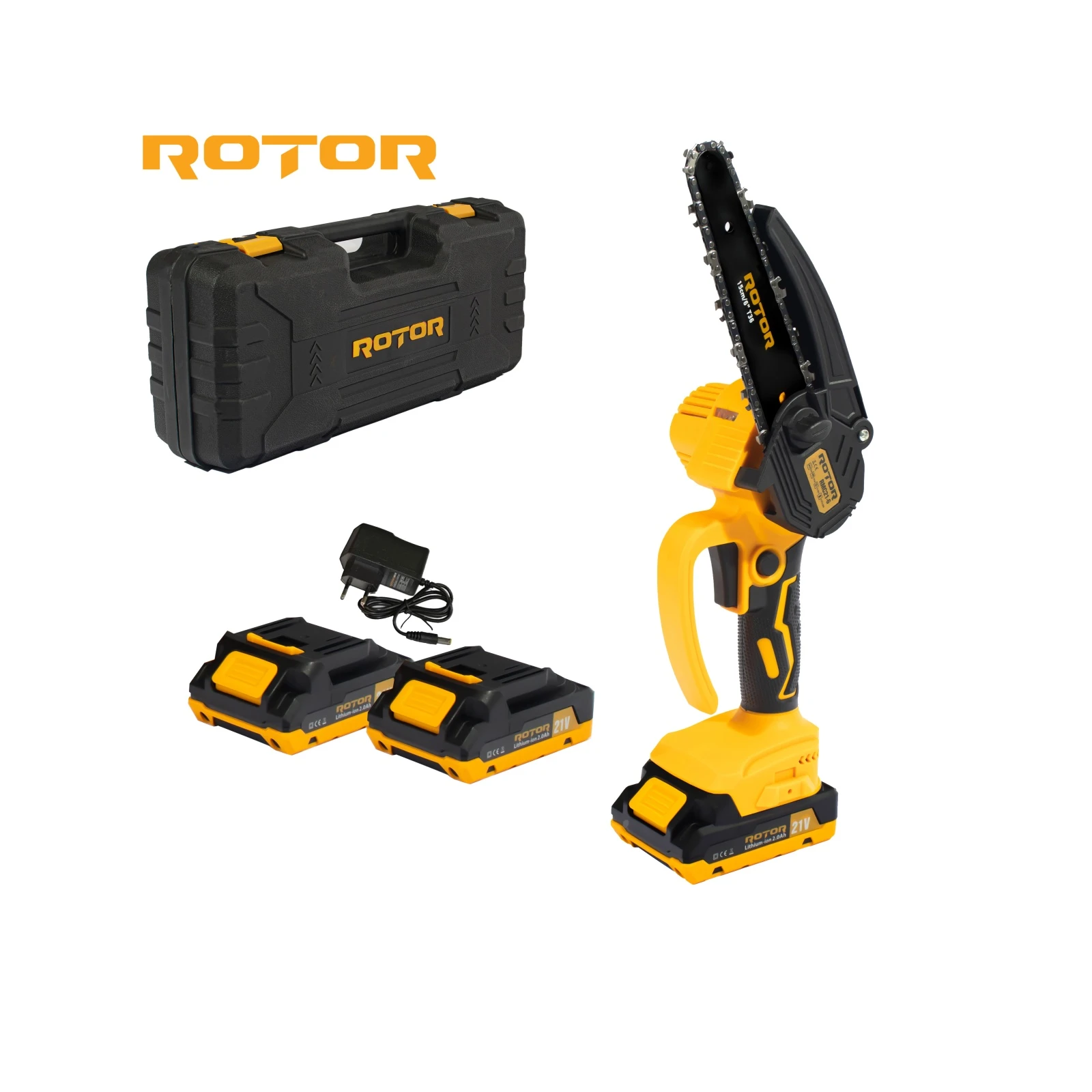 Fierastrau cu lant si acumulator ROTOR RMC21-6, 12m/s, 21V / 2Ah