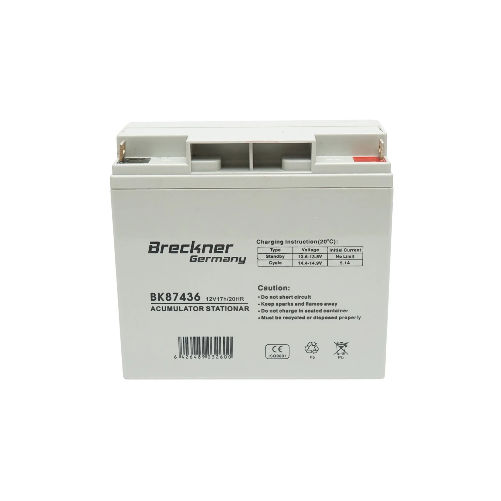 Baterie pentru panou solar 12V, 17Ah-20Hr Breckner Germany