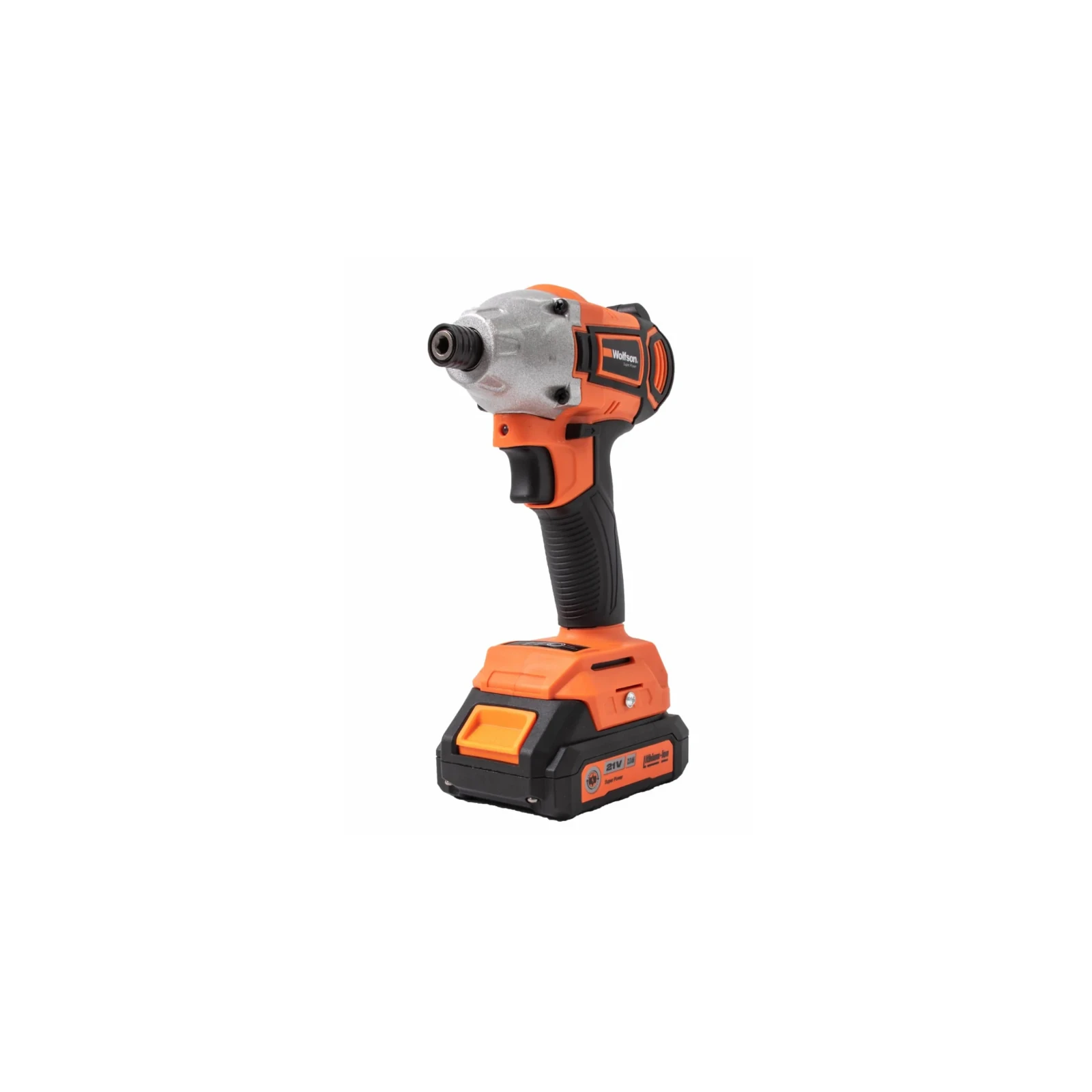 Masina de insurubat cu impact cu acumulator Wolfson - 21V-2.0Ah, 2 acumulatori, Hex 1/4