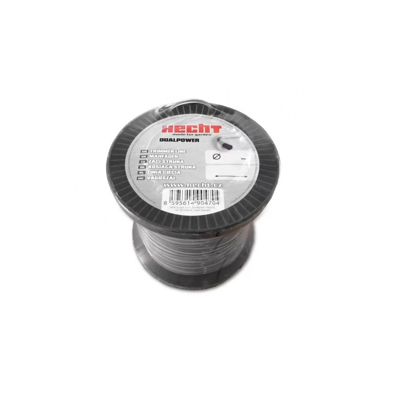 Fir pentru trimmer HECHT 10336024, profil rotund, diametru 2.4 mm, lungime 360 m, cu insertie metalica