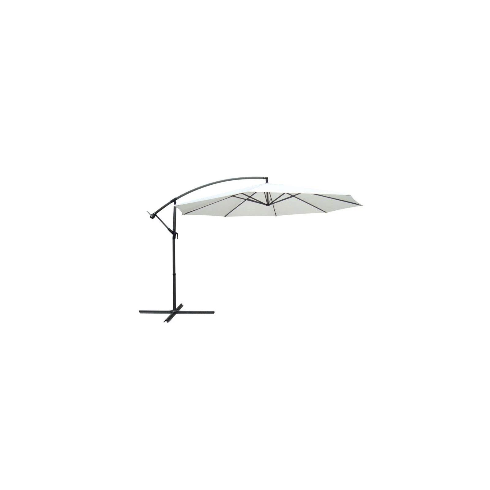 Umbrela pentru gradina HECHT SUNNY, cadru din aluminiu, diametru 300 cm, baza 100 x 100 cm