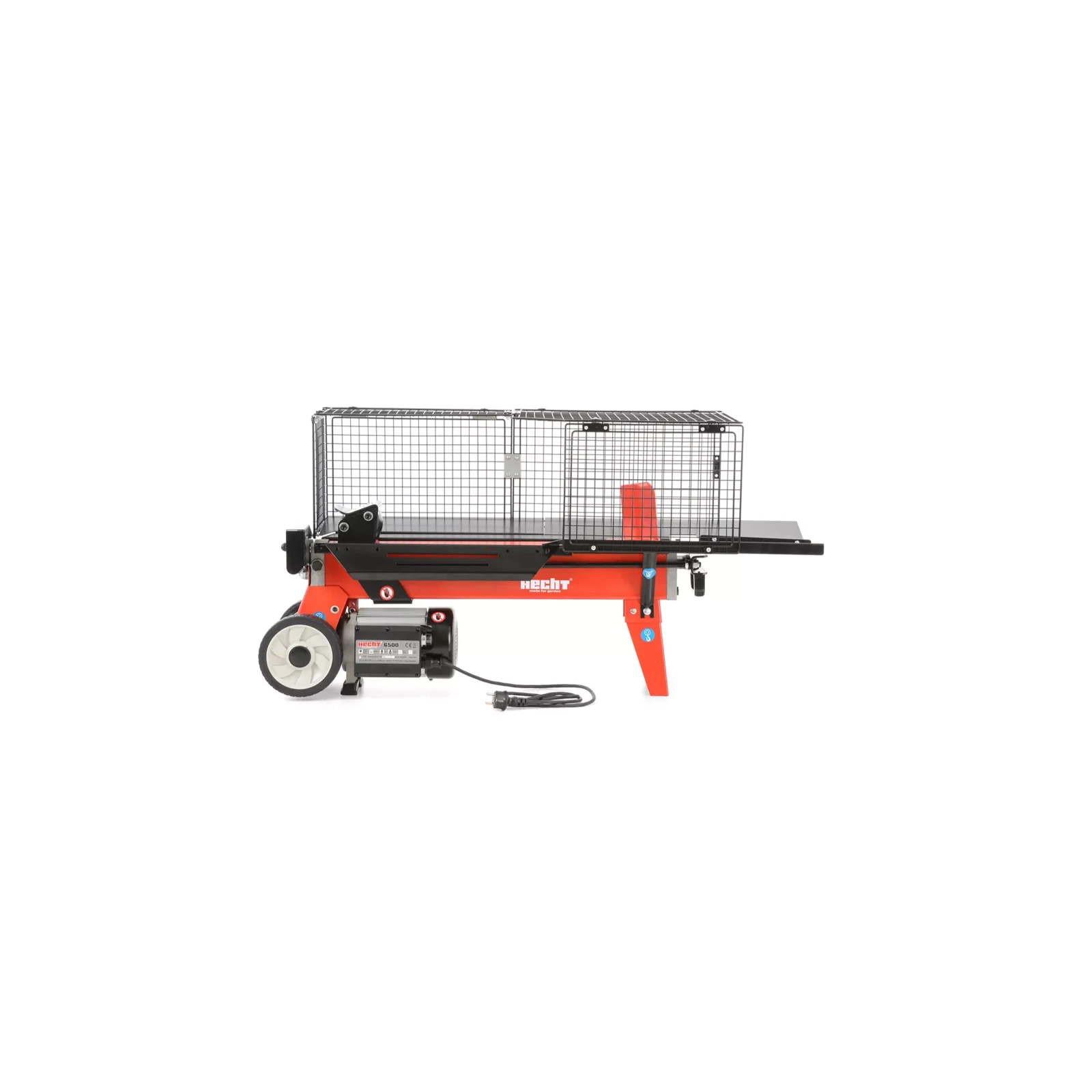 Despicator de busteni HECHT 6500, motor electric, putere 2200 W, presiune maxima 5 tone, lungime maxima lemn 52 cm, diametru maxim lemn 25 cm