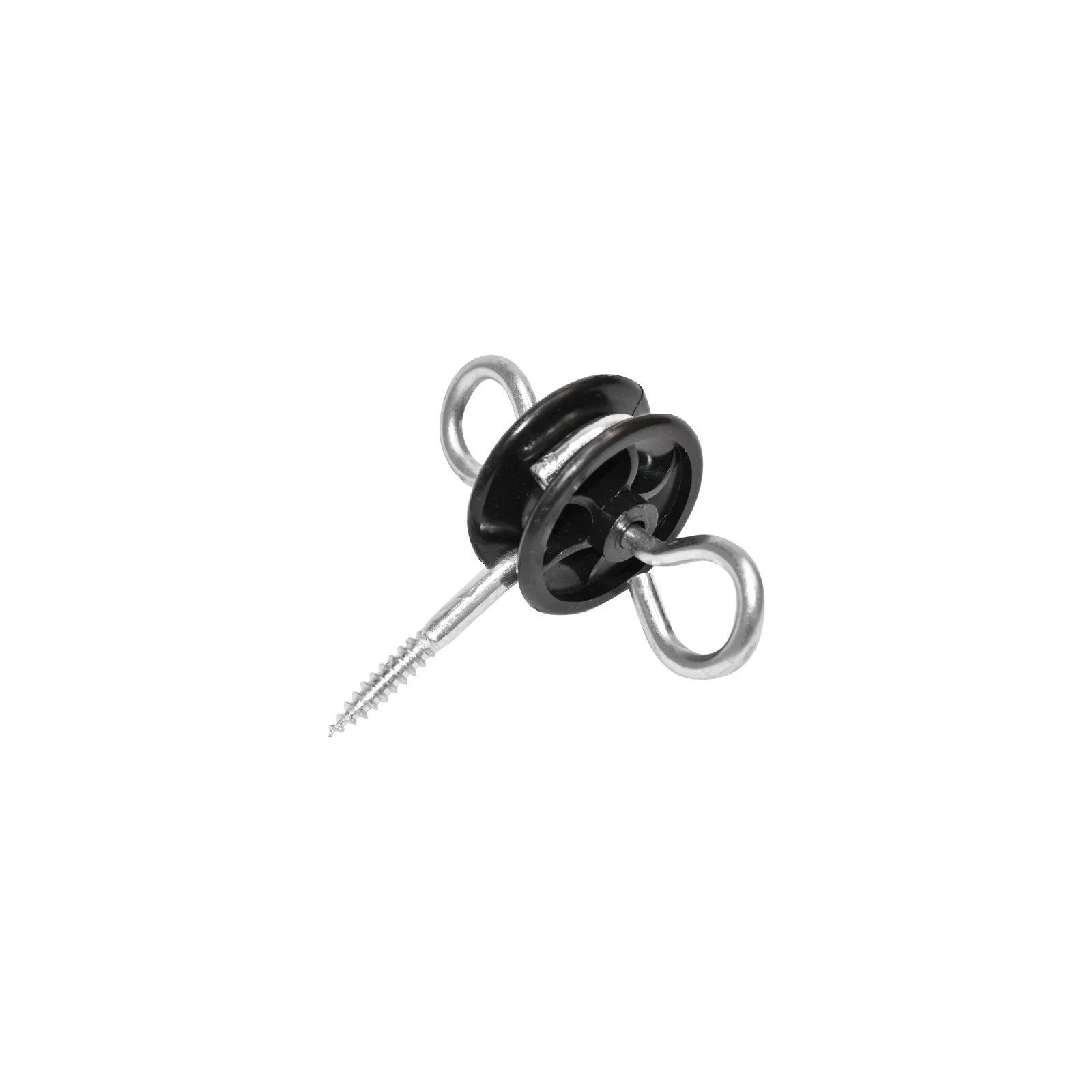 Izolator cu ancorare dubla 5.8mm 85x87mm gard electric Breckner Germany