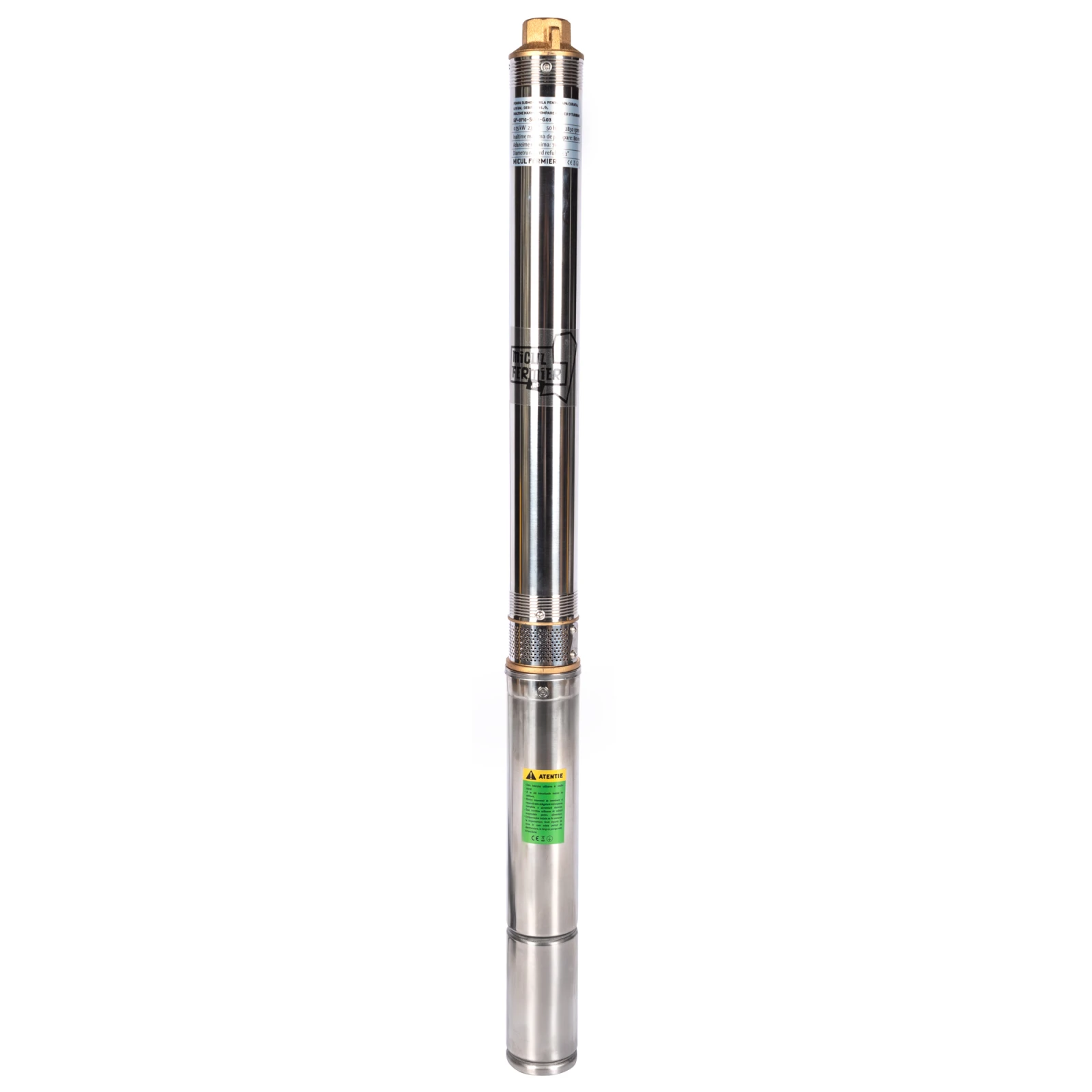 Pompa submersibila pentru apa curata Micul Fermier, 0.75KW, debit 3600l/h, inaltime maxima pompare 80m, 17 turbine