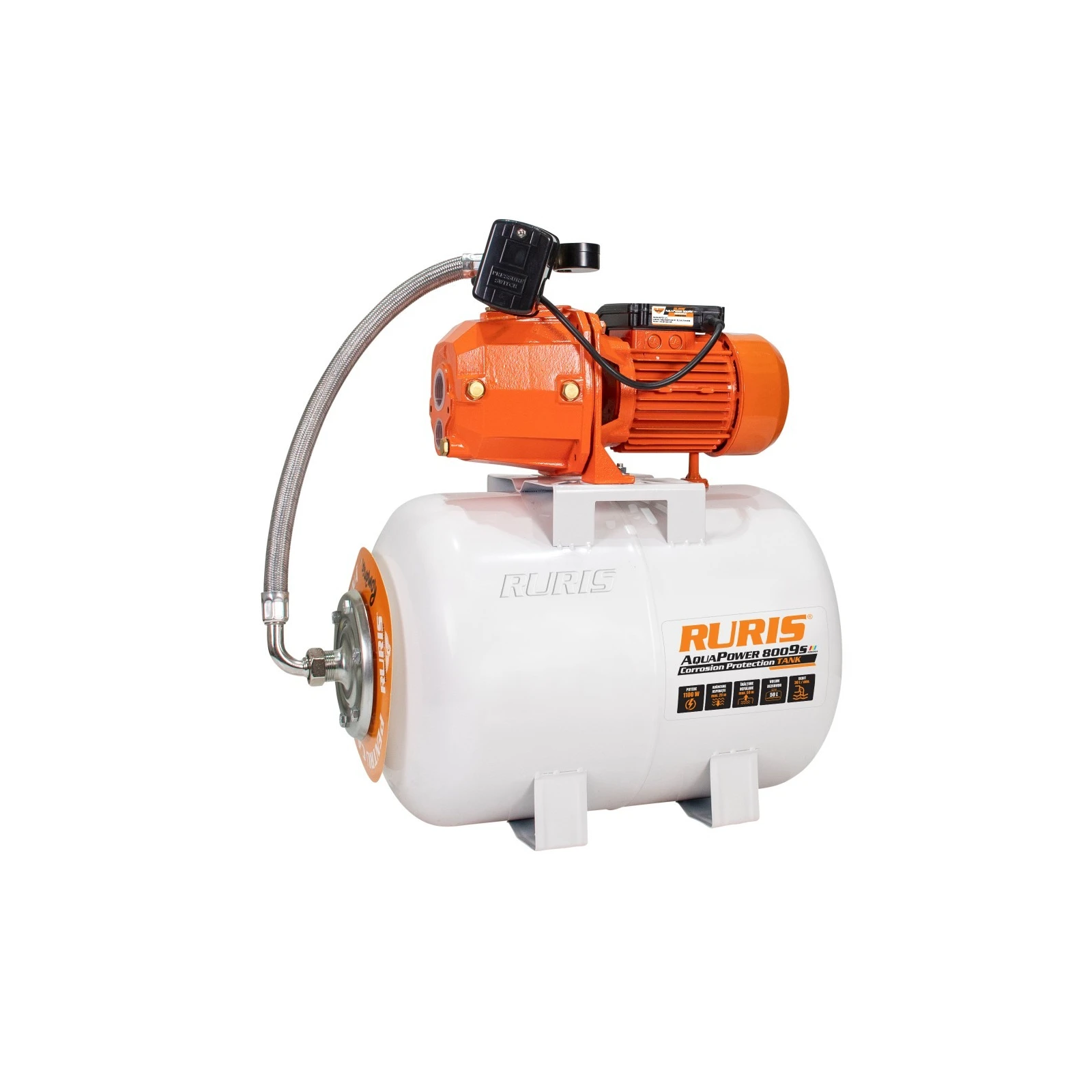 Hidrofor RURIS Aquapower 8009S, 1100 W, 30 l/min, 50 L