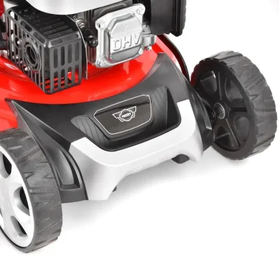 Masina de tuns iarba, pe benzina HECHT 5484 SXE 5IN1, motor de 135 cm3, cu o putere nominala de 2,4 kW, capacitate cos 60 l, cu 4 viteze de deplasare