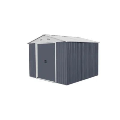 Magazie pentru lemne si unelte Hecht 12 x 10 plus cadru si pereti metalici dimensiuni 367 x 301 x 214 cml*l*h