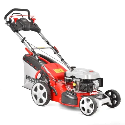 Masina de tuns iarba, pe benzina HECHT 5484 SX 5 IN 1, motor de 135 cc, cu o putere nominala de 2,4 kW, capacitate cos 60 l, cu 4 viteze de deplasare