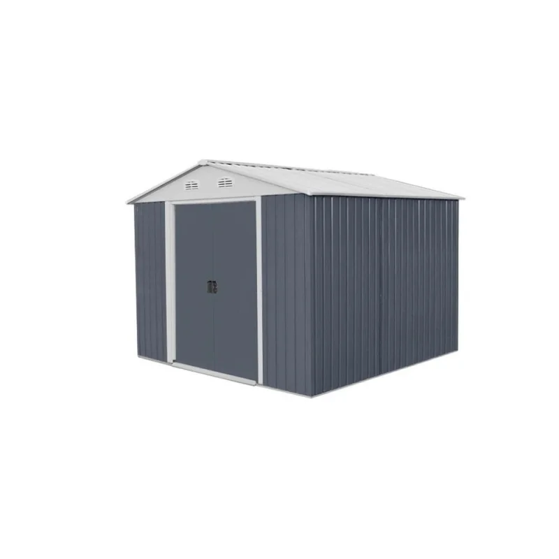 Produs Magazie pentru lemne si unelte Hecht 12 x 10 plus cadru si pereti metalici dimensiuni 367 x 301 x 214 cml*l*h Imagine