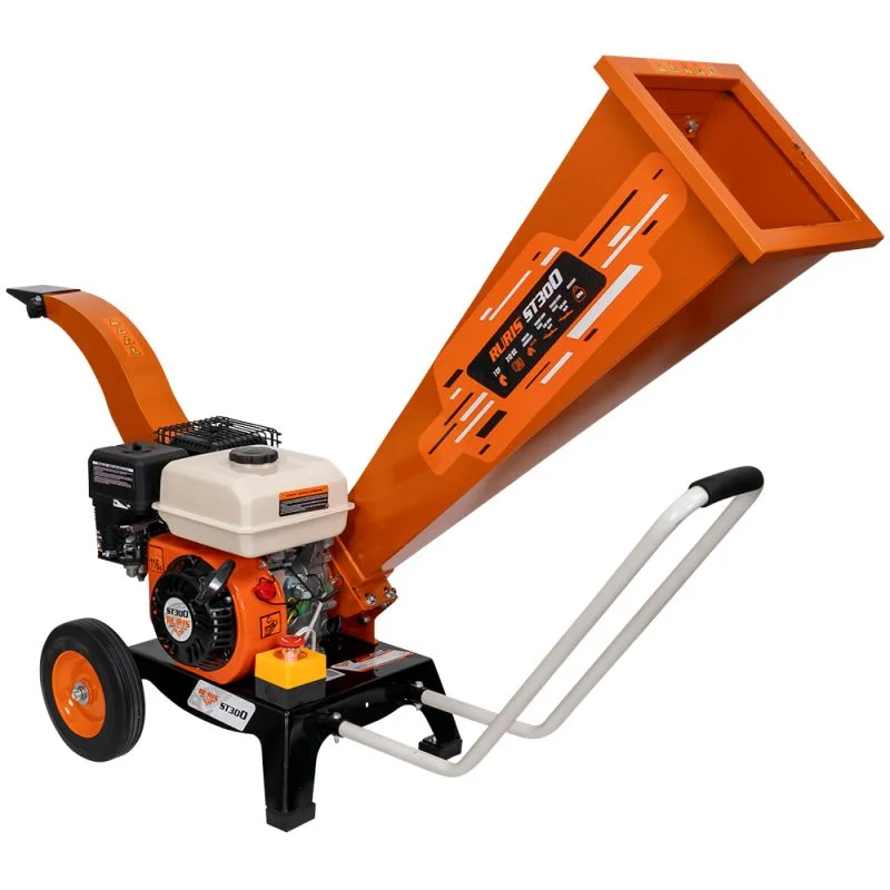 Produs Tocator pentru crengi si resturi vegetale RURIS ST300 300TS2022, motor benzina, 212 CC, 7 CP, diametru maxim tocare 60 mm Imagine