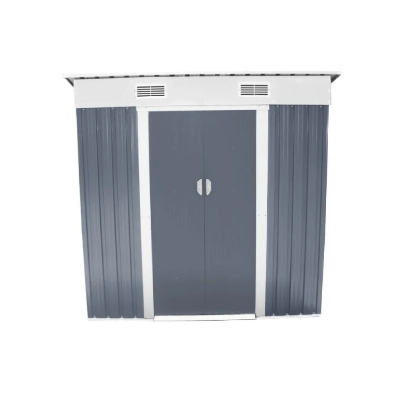 Produs Magazie pentru lemne si unelte Hecht 4x6 plus cadru si baza metalica dimensiuni 131 x 202.5 X 185.5 Cm Imagine