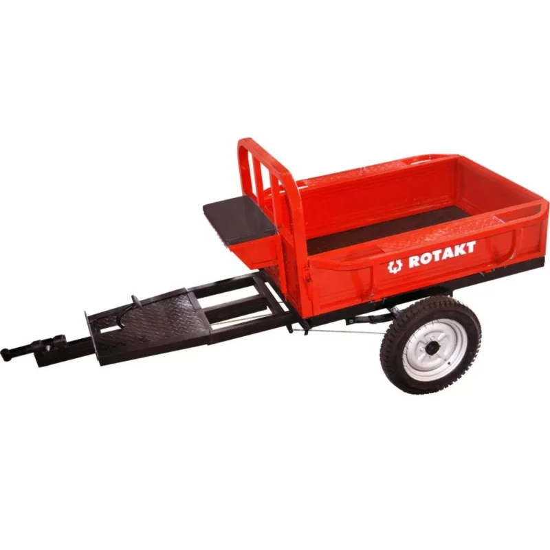 Produs Remorca motocultor Rotakt REM400-1, capacitate 400 kg, basculabila Imagine