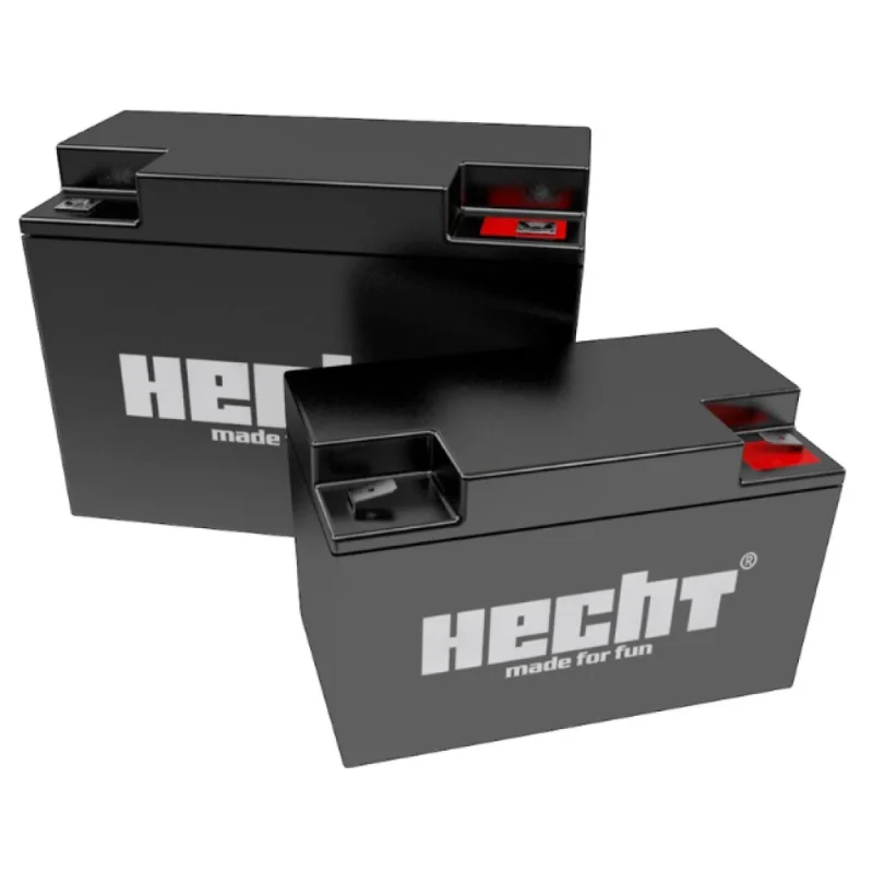 Produs Baterie electrica fara intretinere HECHT 005484, Pb-acid, 12 V, 4 Ah, 91x71x10 mm, pentru masini de tuns iarba Imagine