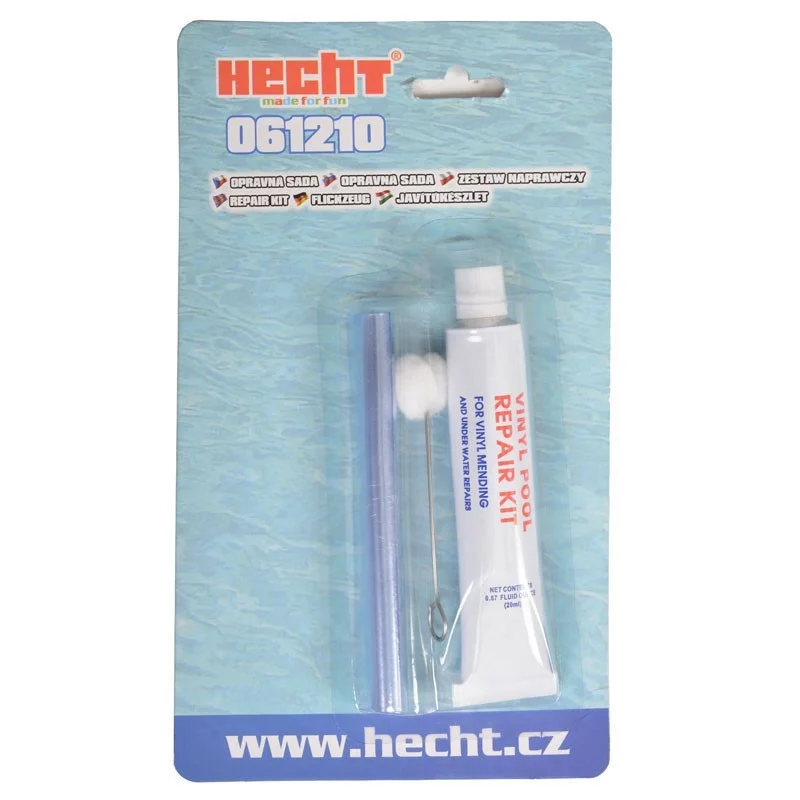 Produs Kit pentru repararea psicinei HECHT 061210, adeziv, petice, accesorii Imagine