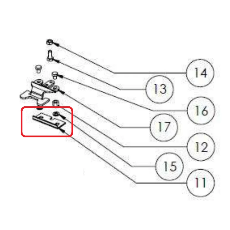 Produs Placuta ghidaj RURIS 621139, pentru motocoasa Ruris BASSI 999K/999B, KL 100 Imagine