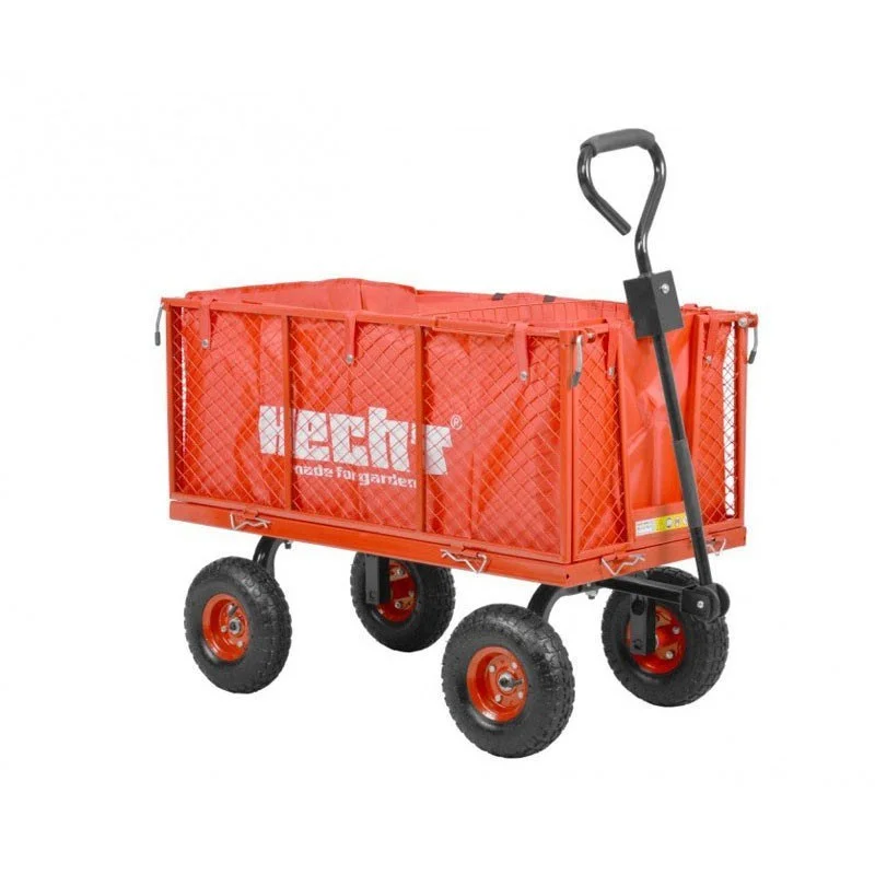 Produs Remorca, carucior HECHT 52184, capacitate incarcare 350 kg, compatibila cu tractorasele de tuns iarba Hecht 5114, 5116, 5176, 5639, 5938, 5922 Imagine