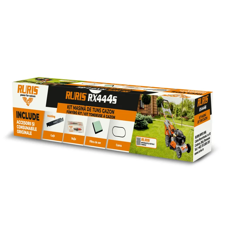 Produs Kit masina de tuns gazon RURIS RX444S Imagine