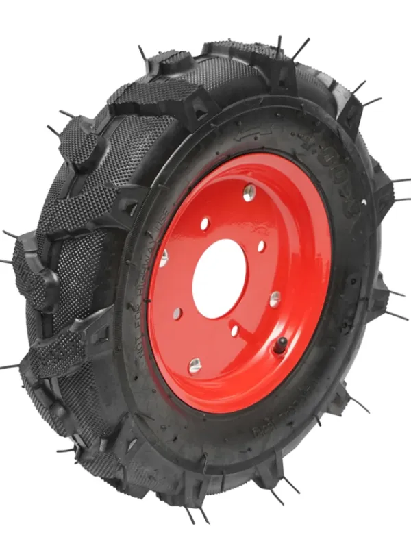 Produs Roata completa 400/8 R1 4PR crampon cu janta rosie Imagine