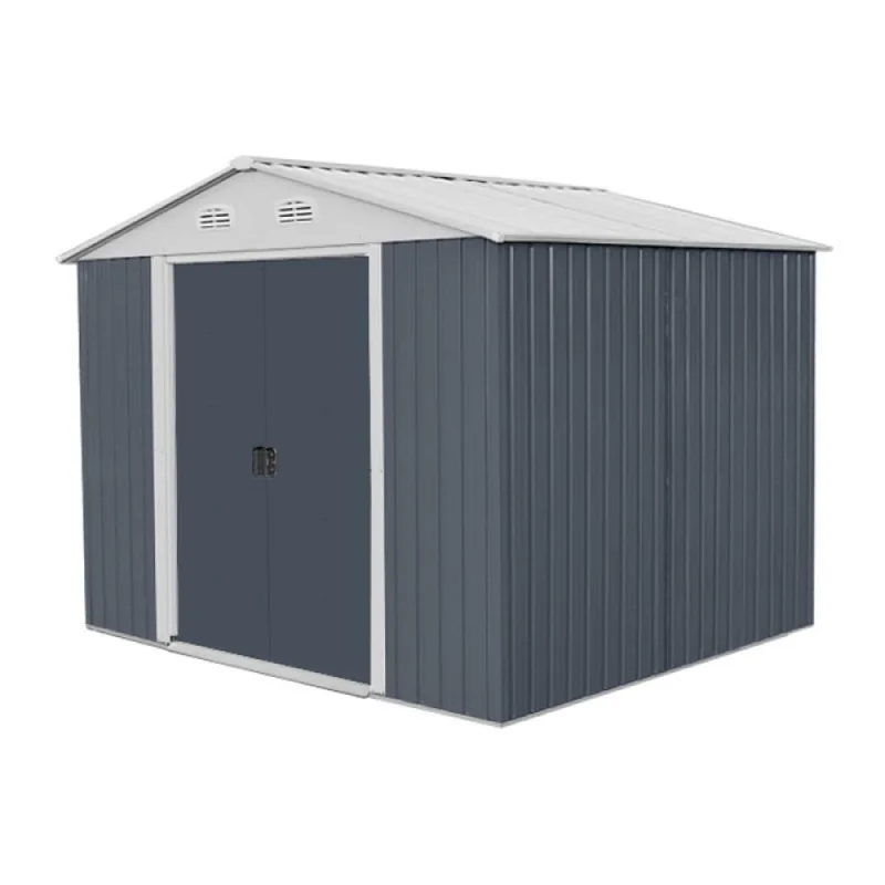 Produs Magazie pentru lemne si unelte Hecht 6x8 plus cadru si baza metalica dimensiuni 192 x 258 x 208 cm Imagine