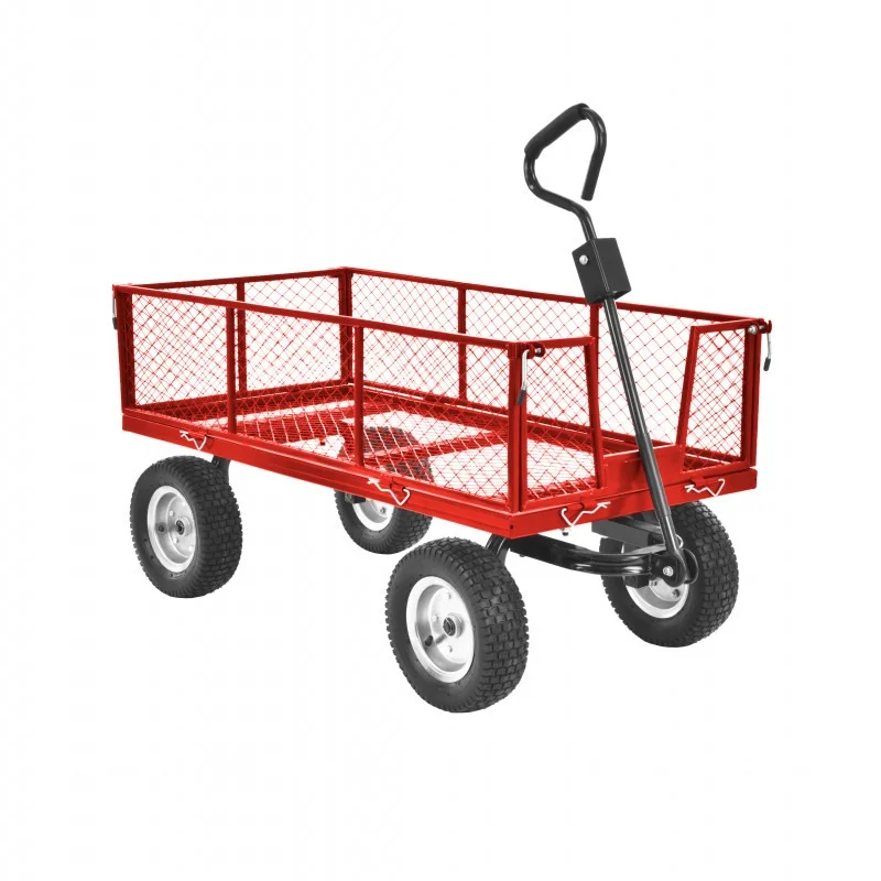 Produs Carucior HECHT 53350, capacitate incarcare 350 kg, compatibila cu tractorasele de tuns iarba. Imagine