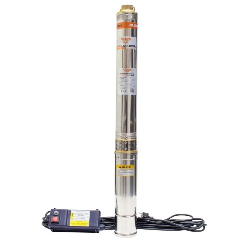 Produs Pompa submersibila apa curata de adancime Ruris Aqua 1090,corp inox, 1100 W, 4m³/h Imagine